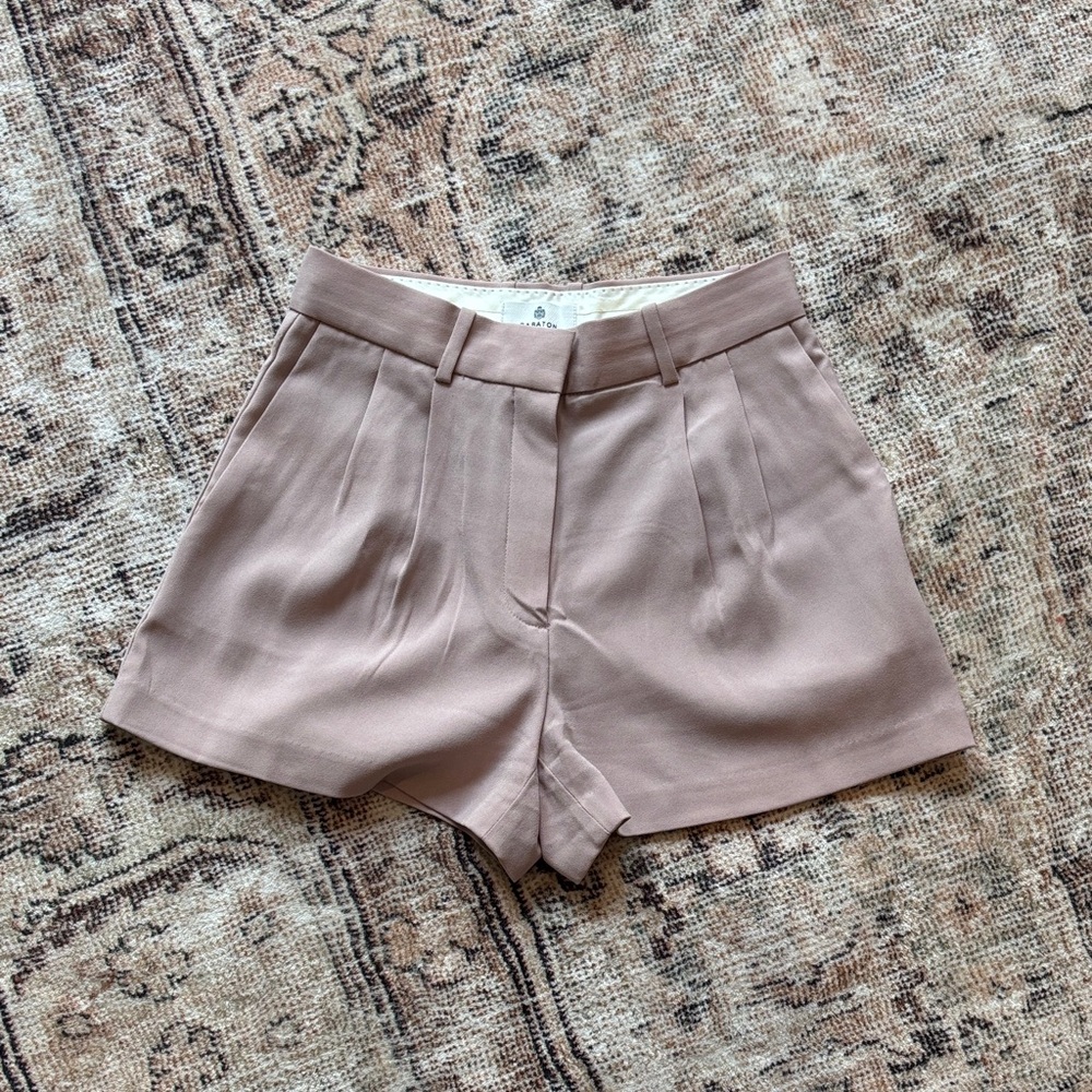 Aritzia Babaton Mauve Trouser Shorts
